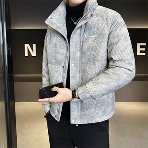 标50绒 男士立领皮羽绒服潮牌保暖外套 5851-P225(控券后298)图片