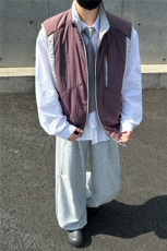 轻薄款马甲绵羊毛填充撞色山系男女同款保暖上衣GS63002，男装棉衣，星座1206（原A206）