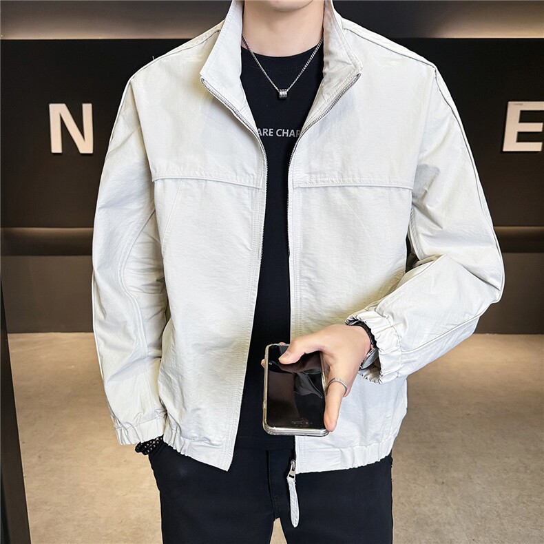 2026新款春季外套男款痞帅潮流百搭飞行员立领夹克A313-6806-P115,男装夹克,电商A313