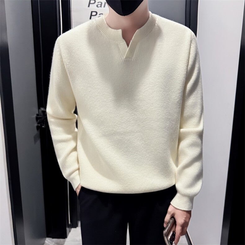 MY99901P6898店主风无头风老钱风V领毛衣男士针织衫打底衫,男装T恤,电商B340