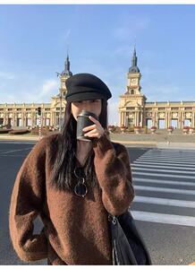 2025年秋季常规套头单件长袖v领时尚百搭通勤休闲图片