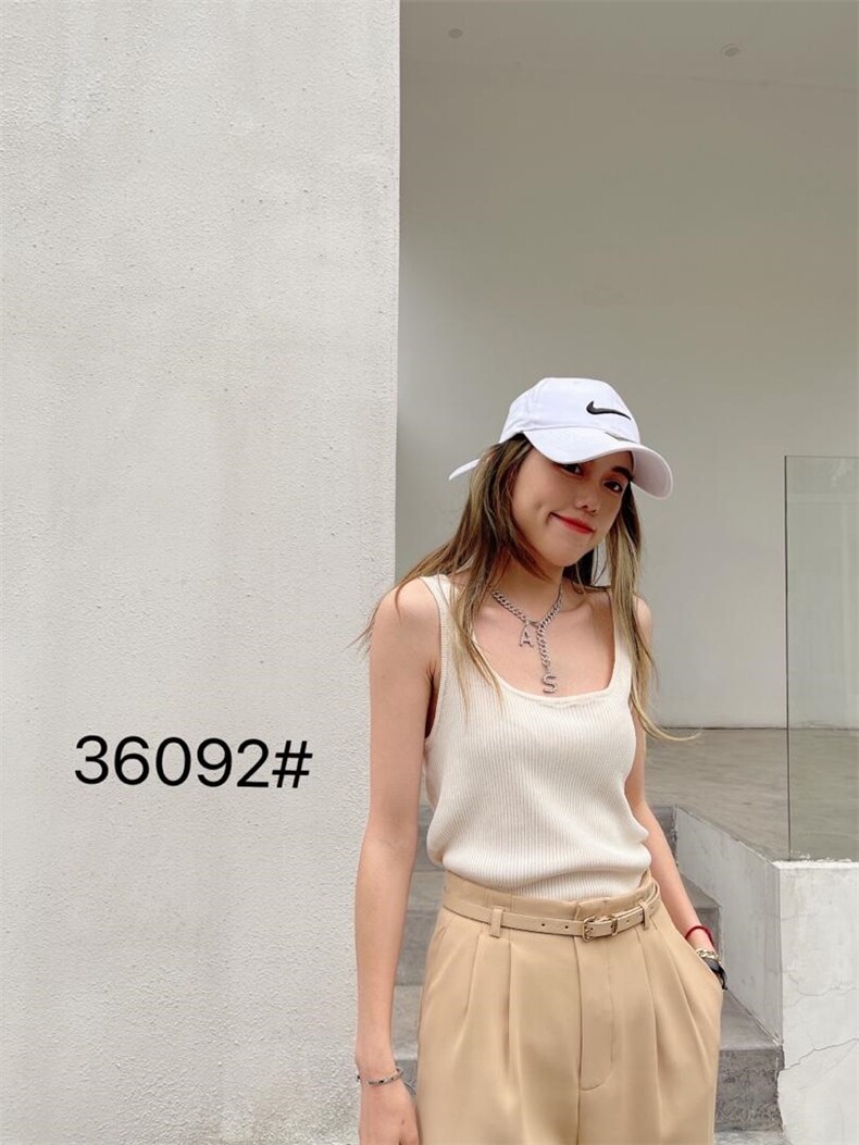 现货，冰麻背心，夏季新款上新，女装背心吊带，千百莲