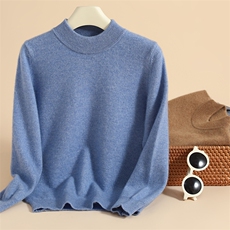 秋冬季新款舒适时尚百搭十二针半高领儿童羊绒衫，童装儿童羊绒衫，六一童装