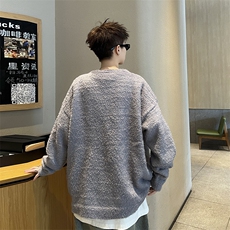 秋冬新款毛衣美式休闲慵懒风V领针织衫男MY05714-P50，男装针织衫/毛衣，星座308B-2