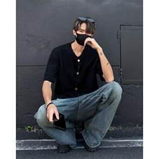 美式圆领男慵懒风休闲针织衫E1102P45，男装针织衫/毛衣，星座1116-2