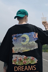 印花棉T280克直播供货220克重磅精品棉XZ301B-JB5107-P28，男装T恤，星座301B