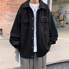 日系复古灯芯绒外套男秋季ins潮牌休闲宽松工装夹克W5464-P50，男装夹克，星座512-2