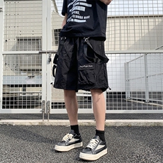 大口袋抽绳机能冲锋短裤男复网五分裤大工装裤子外穿D292，男装牛仔裤，星座1116A-1（原606A）
