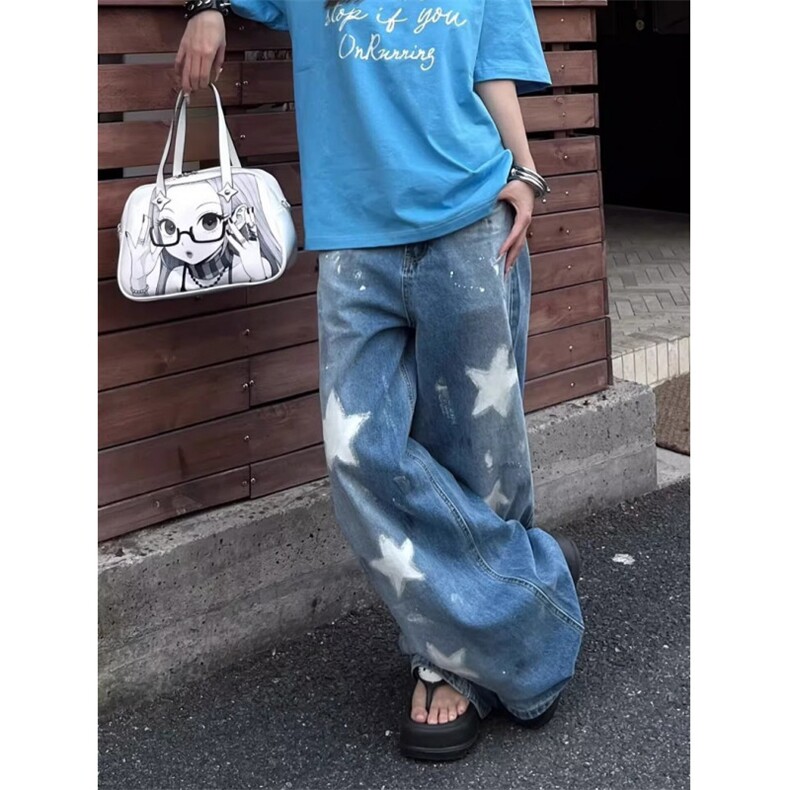 长裤春季新品时尚装水洗软牛仔裤高街星星牛仔裤潮NB199,男装牛仔裤,星座1116A（原606A-3）