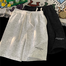 美式扎染刺绣凉感速干简约透气户外短裤X416B-1-DK1178-特28限58，男装牛仔裤，星座416B-1