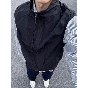 机能立领工装叠穿马甲坎肩外套男薄款速干背心钓鱼登山服 MW922图片