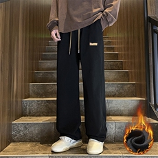 冬季加绒加厚牛仔裤男棉裤秋裤保暖抗寒宽松直筒裤子130-1-P48，男装牛仔裤，星座1006-1
