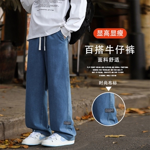 垂感裤子宽松直筒阔腿加绒加厚休闲长裤K826-特批37加绒特批47图片