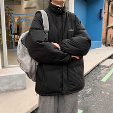 羊羔毛加绒加厚立领棉衣男女情侣装冬装外套CM18P55，男装棉衣，星座1116-2