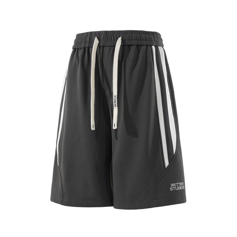 美式刺绣条纹拼接凉感撞色休闲冲锋短裤X416B-1-DK3106-特P28控58,男装牛仔裤,星座416B-1
