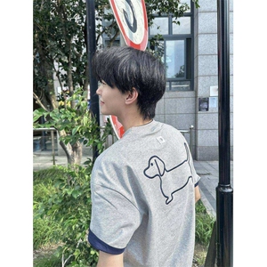撞色领短袖 潮牌情侣夏季半袖宽松显瘦t恤上衣男TX0006图片