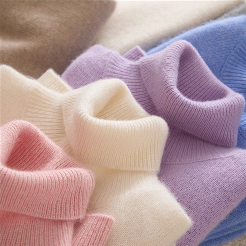 7针加厚儿童山羊绒衫高翻领男童大童打底羊毛衫女童纯色羊绒毛衣，童装儿童羊绒衫，跳跳羊儿童羊绒衫