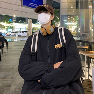 港风 23秋季时尚百搭宽松字母印花潮流夹克外套F6322特批60控88图片