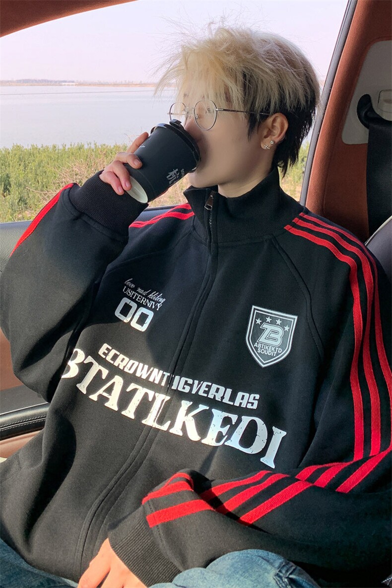 2025春节新款男士潮牌开衫卫衣百搭学生外套WY09特P68,男装卫衣,电商B220