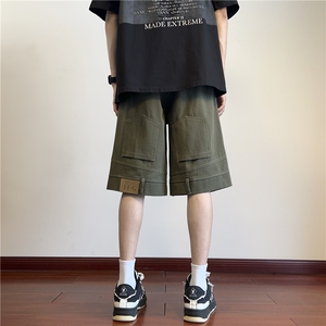 INS夏季新款高街反穿设计宽松休闲短裤B315-K24080-特p35控68图片