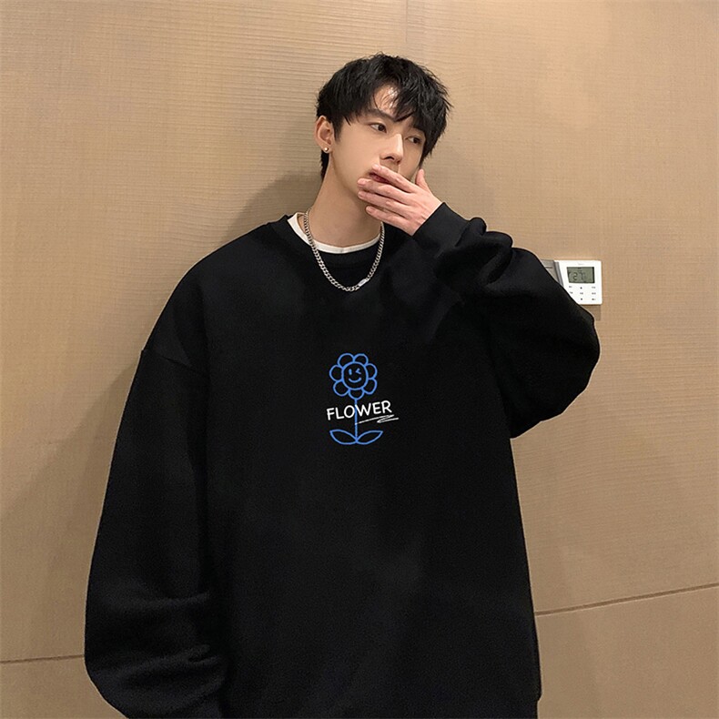 圆领卫衣男大码加厚长袖t恤男2023春S6274-P28图片