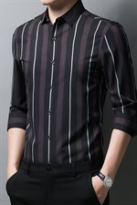 男式服装春秋季新款衬衫男长袖翻领休闲四季可穿衬衣XY2203-P68，男装衬衫，星座1105-3