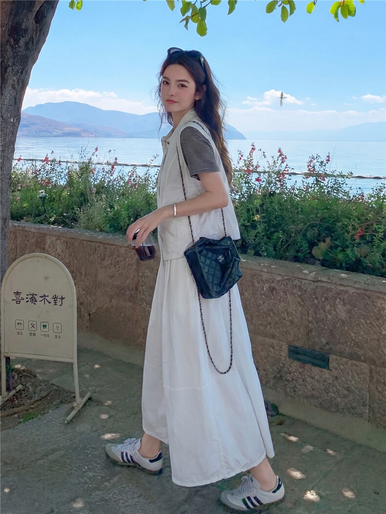 现货夏季马甲套裙三件套p175-k255,女装套装/套裙,丝露怡语