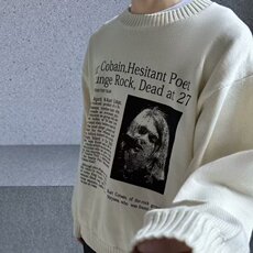 秋冬日系复古圆领毛衣套头男女美式慵懒保暖休闲宽松针织外套潮，男装针织衫/毛衣，星座506A