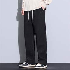 春秋厚款男生休闲裤宽松长裤男装时尚阔腿裤松紧腰9023-p35四季款，男装休闲裤，星座224-3