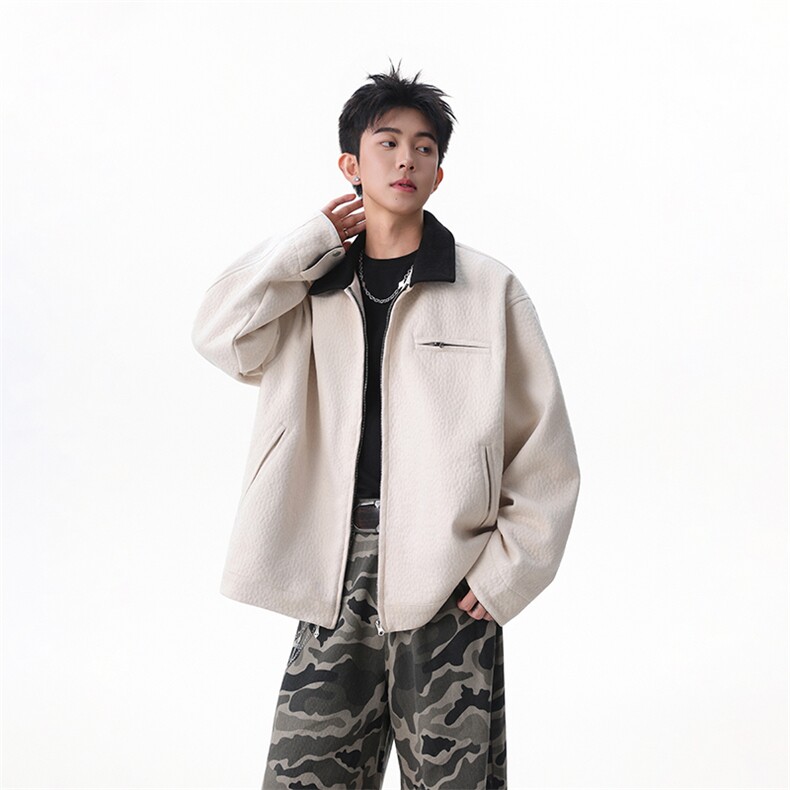 包现货-美式高街cleanfit麂皮绒底特律秋夹克外套218-7-JK60-P105,男装夹克,星座218-7