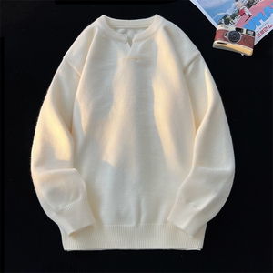 8XL-M高品质V领毛衣大码针织上衣休闲慵懒风纯色打底衫MY1508/P68图片