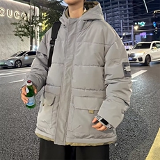 男秋外套年新款潮流羽绒棉服高领加厚潮牌工装棉袄棉衣TT9938P80，男装棉衣，星座1013-5