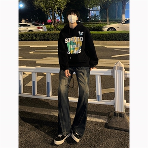 B221 美式ins高街加绒加厚牛仔裤 LK23134-P65 控88 加绒P75控98图片