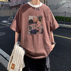 量大优供抖音视频支持得物品质配合二开美式三条杠短袖t恤ZD257，男装T恤，电商A486