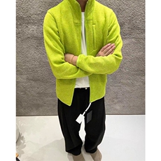 高品户外运动花纱针织拉绒内里针织夹克加绒外套男女A1171-P85，男装夹克，星座1505