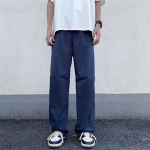 高街阔腿工装裤子男款夏秋季复古休闲潮牌宽松直筒裤K0815-P37图片