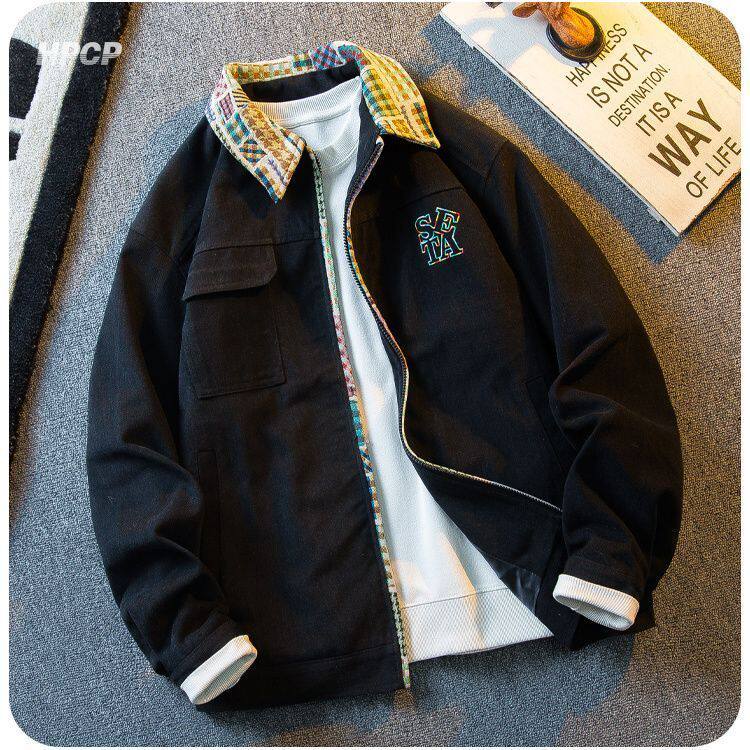 J9773-P73新款美式复古情侣款绣花撞色民族风夹克，男装民族服装，星座617A-2