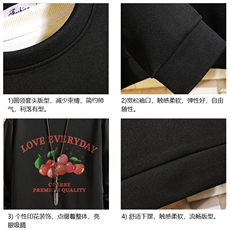 T4325-P25加绒款-P35简约帅气百搭长袖t恤男大码胖子卫衣砖墙，男装T恤，电商A040A