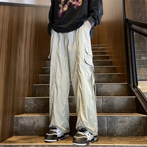 速干工装裤男款2023夏季薄款美式高街hiphop休闲长裤 K7271-P42图片