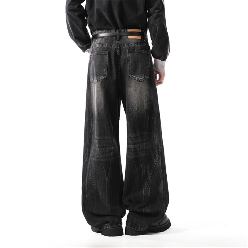 903-YK21-特P58S-XXL【深蓝黑色】闪电牛仔裤4,男装牛仔裤,星座903