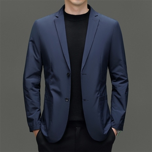 秋季新款西装男西服简约外套西服商务休闲小西装单西图片