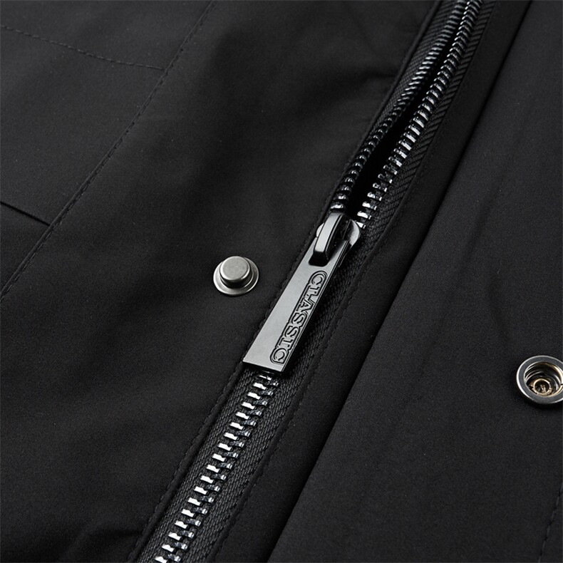 XL-PK213秋冬男士新款夹克可脱卸兔毛内胆大衣保暖派克服,男装夹克,电商B360