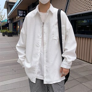 灯芯绒外套长袖韩版衬衫宽松男女学生中性潮 A161-2-CT1357-P45图片