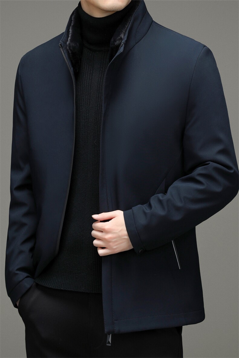 脱卸领棉服男221冬季中年男休闲纯色棉服装外套YYYRM8801-P185,男装棉衣,钱塘6003A(原)4033A