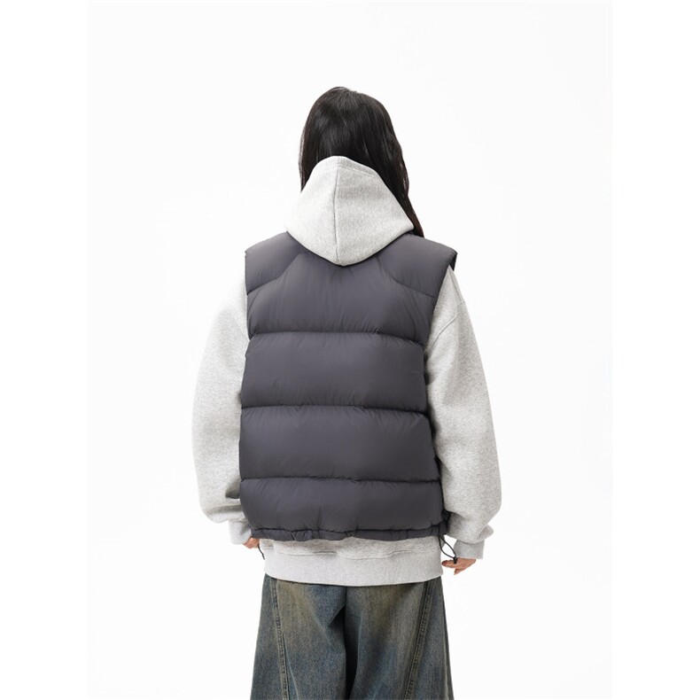 90%绒新标有报告短款宽松羽绒服马甲上衣Y981/P210现货,男装羽绒服,星座202-3
