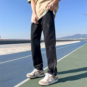 牛仔裤男春季潮大码休闲裤子高街N750P48图片