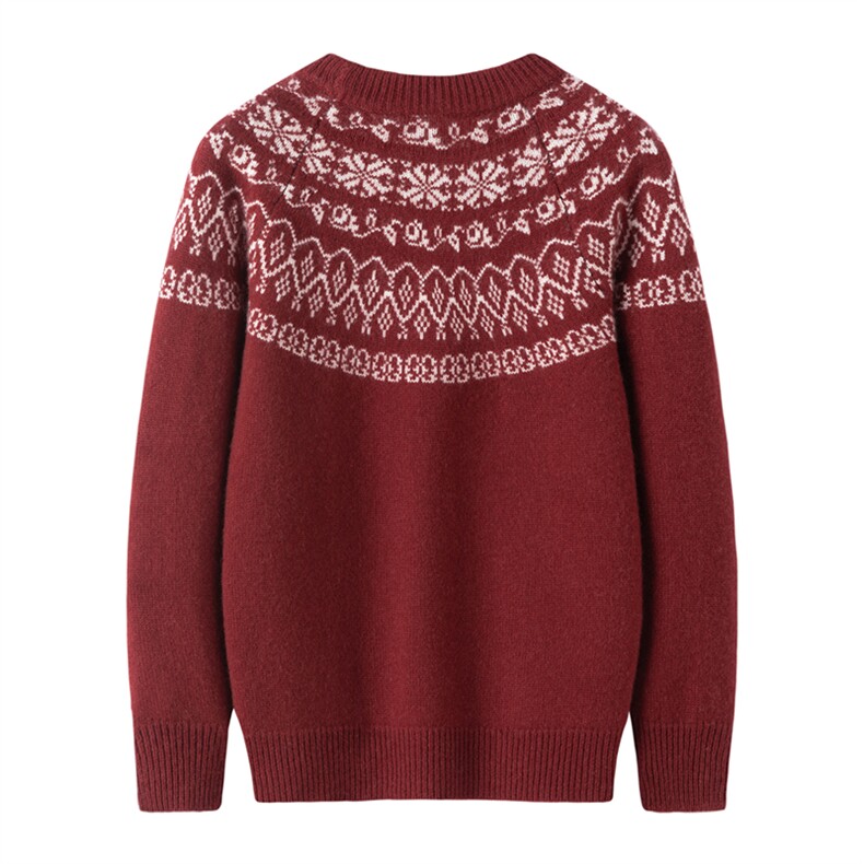 秋冬男女通用2025秋冬新款费尔岛，童装儿童羊绒衫，奥赛羊绒童装