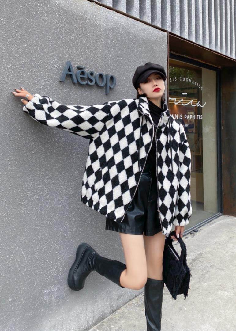 2021冬推荐颗粒毛大衣外套，其它，妍舞飞扬