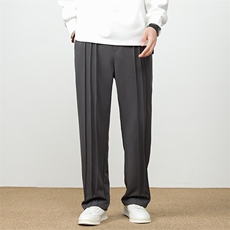 新品新中式风(墨客）立体剪裁秋冬极简百搭宽松休闲裤K2402，男装休闲裤，星座305A（原312A-1）