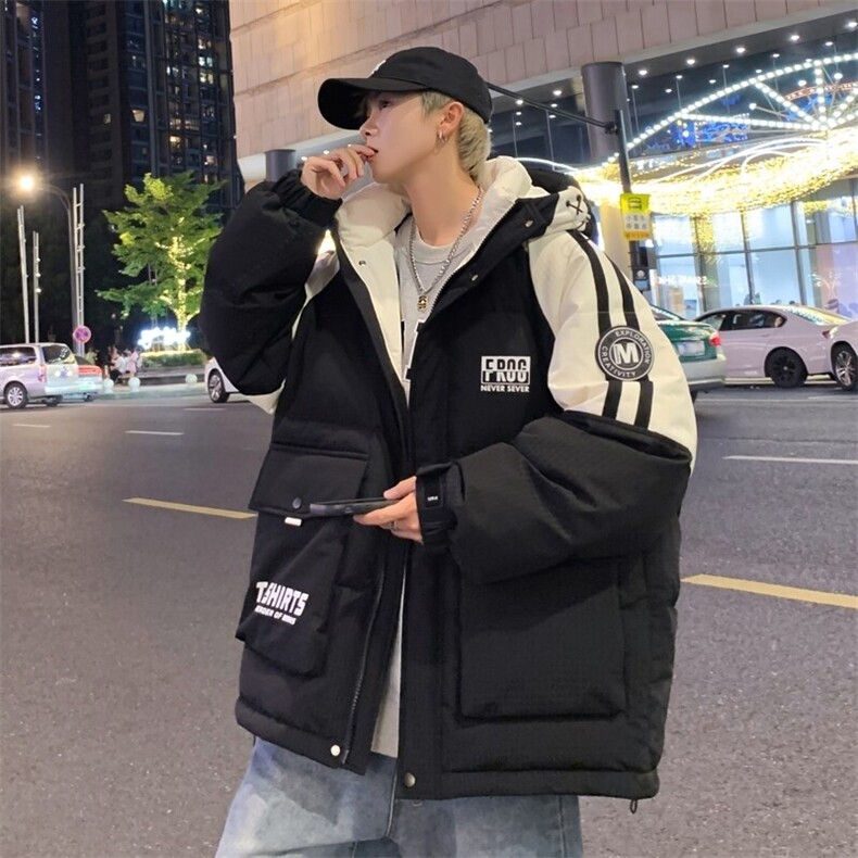 79001-P235控328标90绒子连帽羽绒服男冬季白鸭绒轻薄保暖外套，男装羽绒服，电商D310B